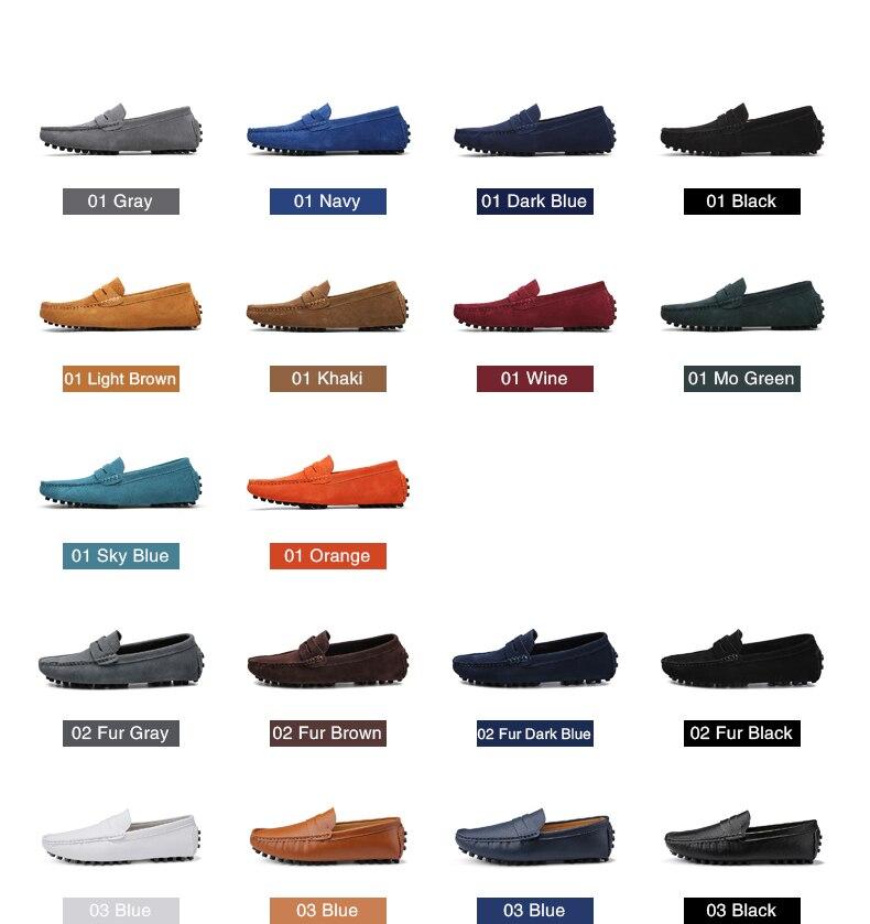 Soft High Quality Leather/Suede Loafers, Walking and Driving Shoes in different Colours