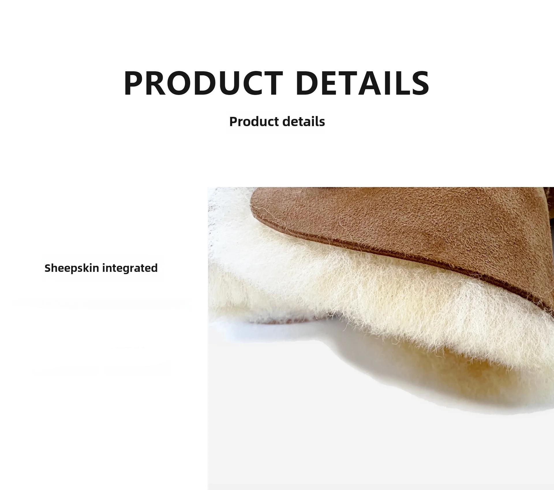 High Quality Sheepskin Leather Warm Snow Boots