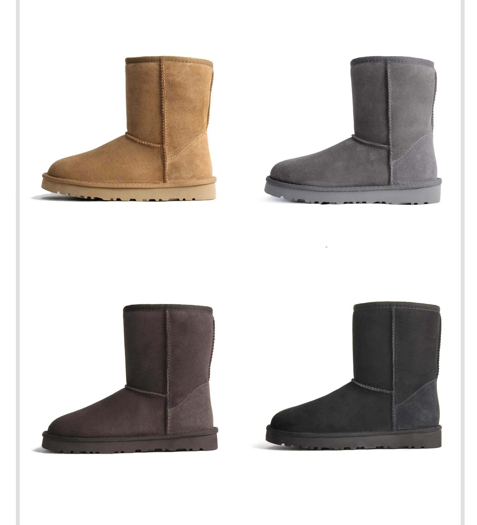 High Quality Sheepskin Leather Warm Snow Boots