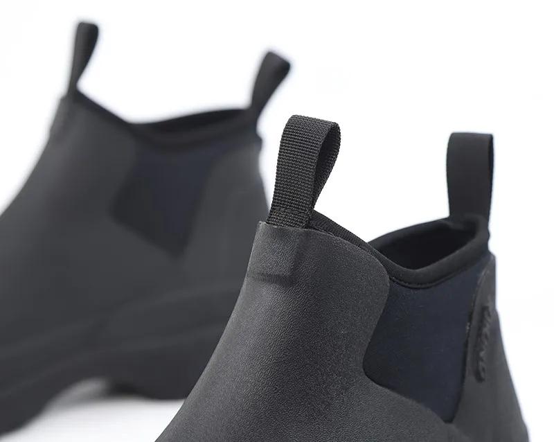 High-End ort Rubber Rain Boots for Men Waterproof Non-Slip Comfortable Fiing Outdoor Boots Car Wa oes No Foot Odor